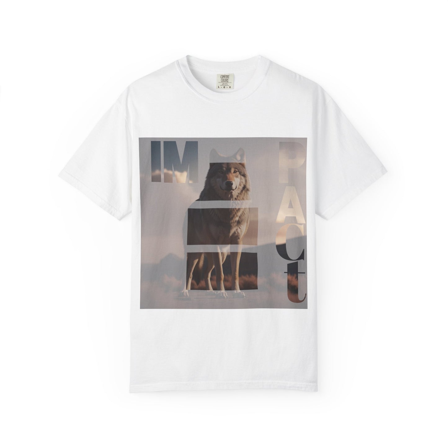 Im pact Wolf Unisex Garment-Dyed T-shirt - Nature Inspired Graphic Tee