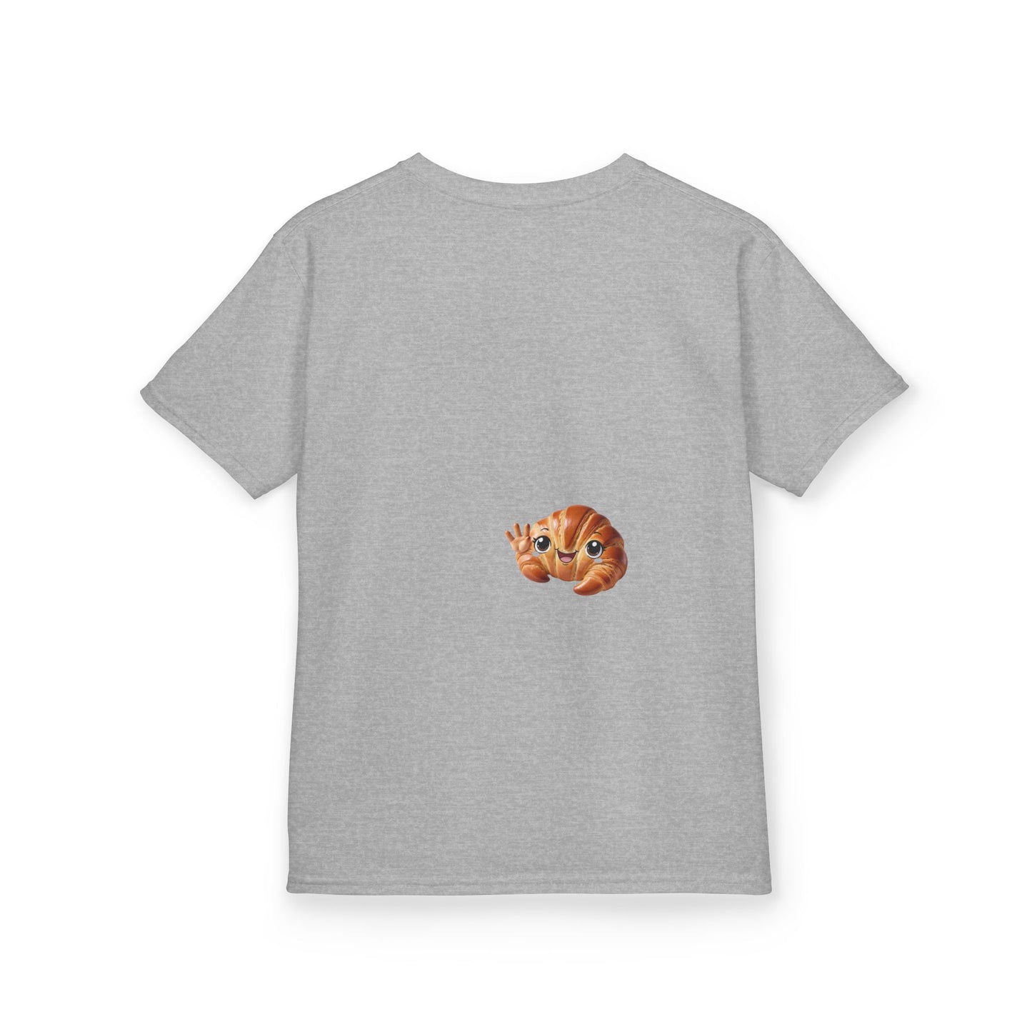 Flake It 'Til You Make It Kids Tee - Fun Croissant Design