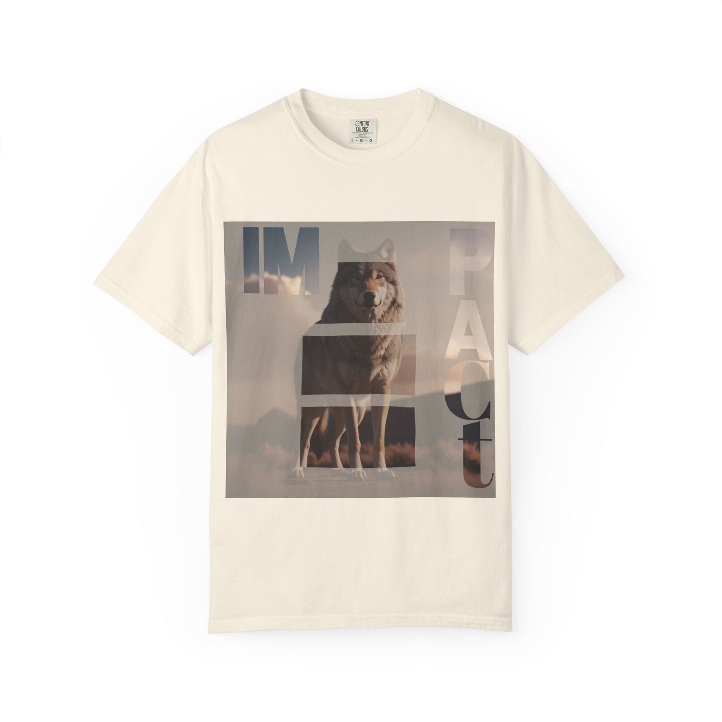 Im pact Wolf Unisex Garment-Dyed T-shirt - Nature Inspired Graphic Tee