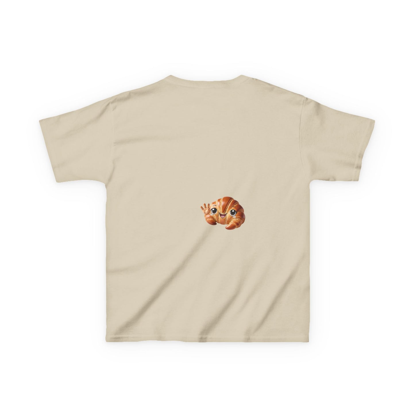 Flake It 'Til You Make It Kids Tee - Fun Croissant Design