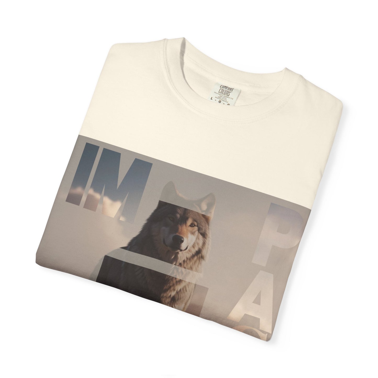 Im pact Wolf Unisex Garment-Dyed T-shirt - Nature Inspired Graphic Tee