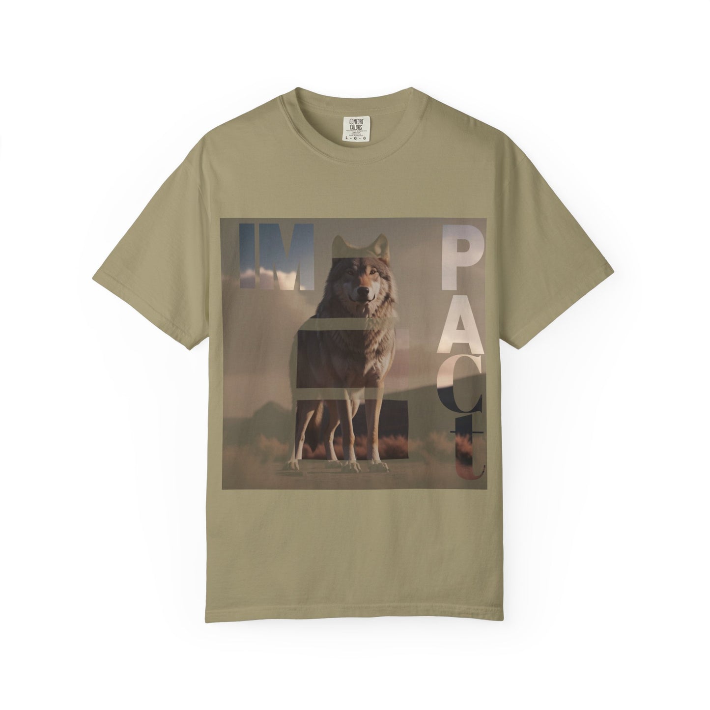 Im pact Wolf Unisex Garment-Dyed T-shirt - Nature Inspired Graphic Tee