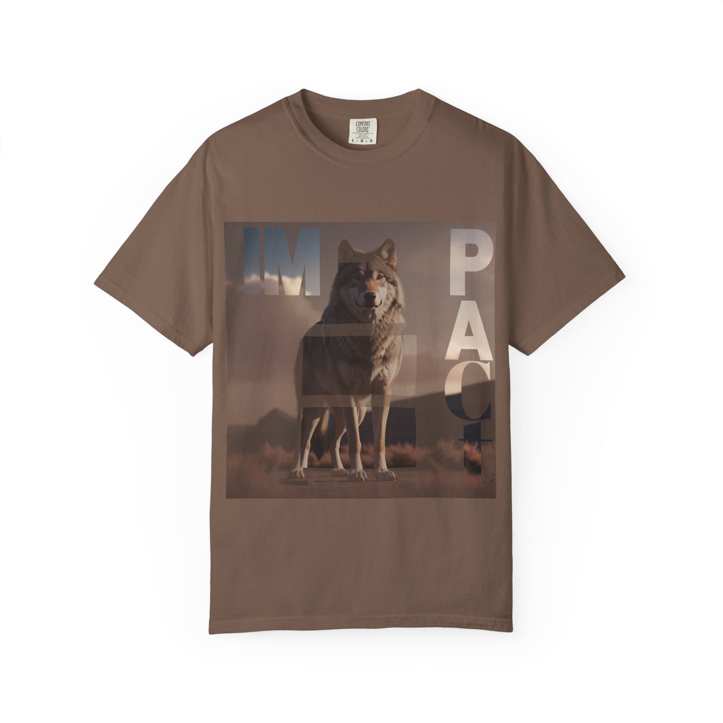 Im pact Wolf Unisex Garment-Dyed T-shirt - Nature Inspired Graphic Tee