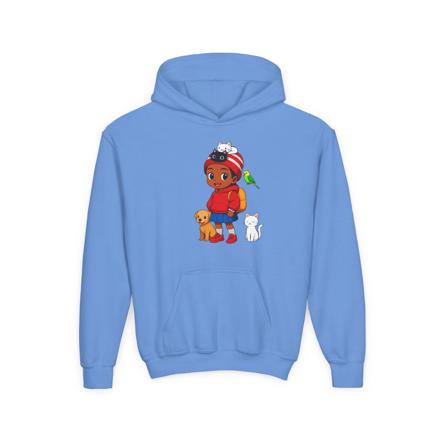 Girl's Hooded Sweatshirt - Youth Heavy Blend