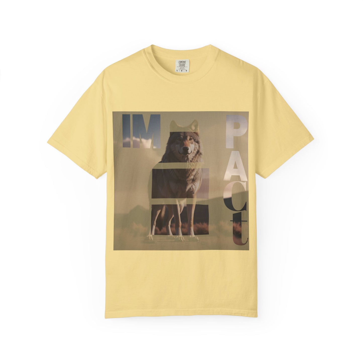 Im pact Wolf Unisex Garment-Dyed T-shirt - Nature Inspired Graphic Tee