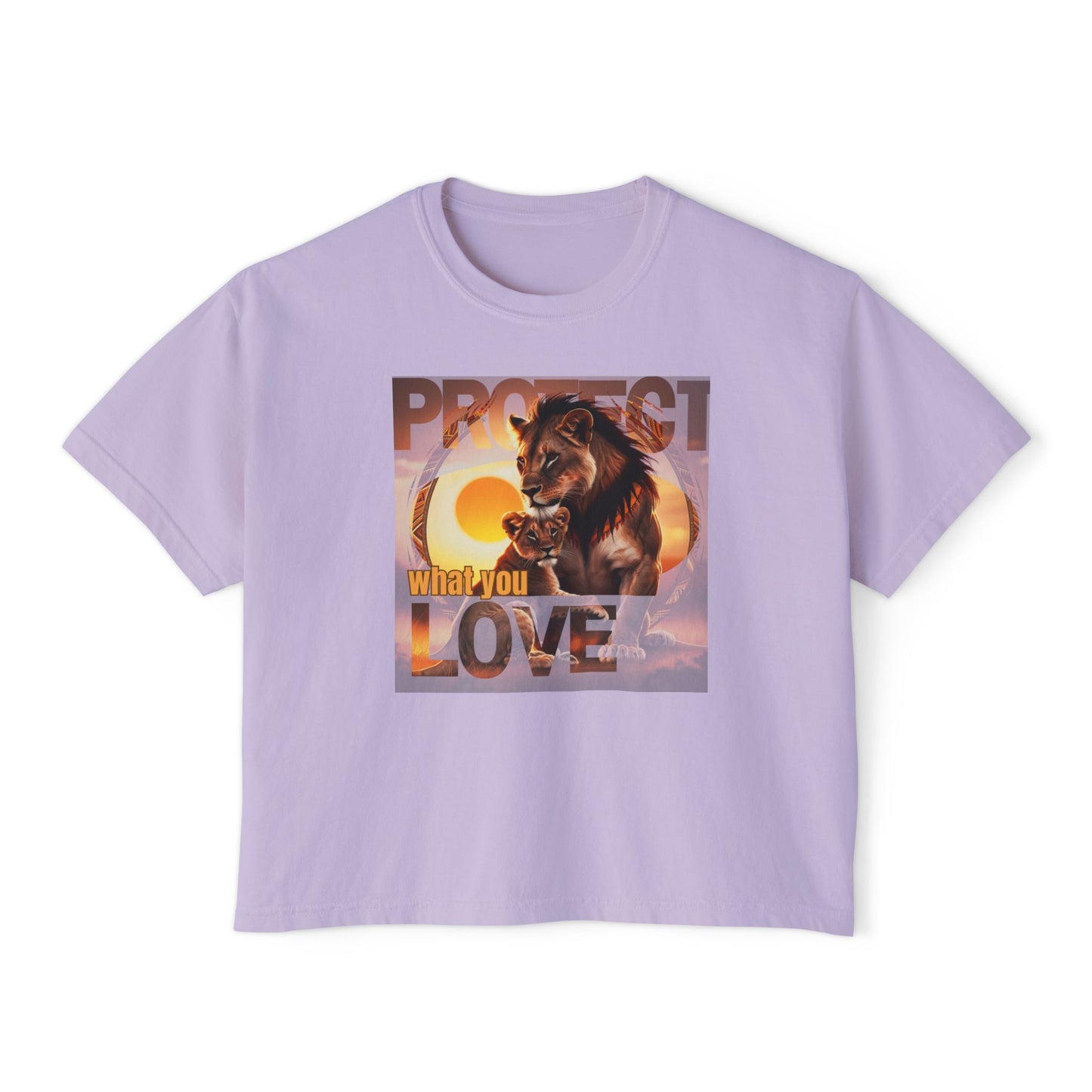 Women's Boxy Tee - Protect What You Love Graphic Tee
