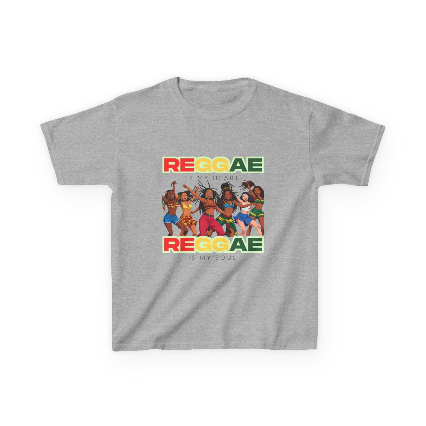 Kids T-Shirt - Reggae Is My Soul Reggae Is My Heart