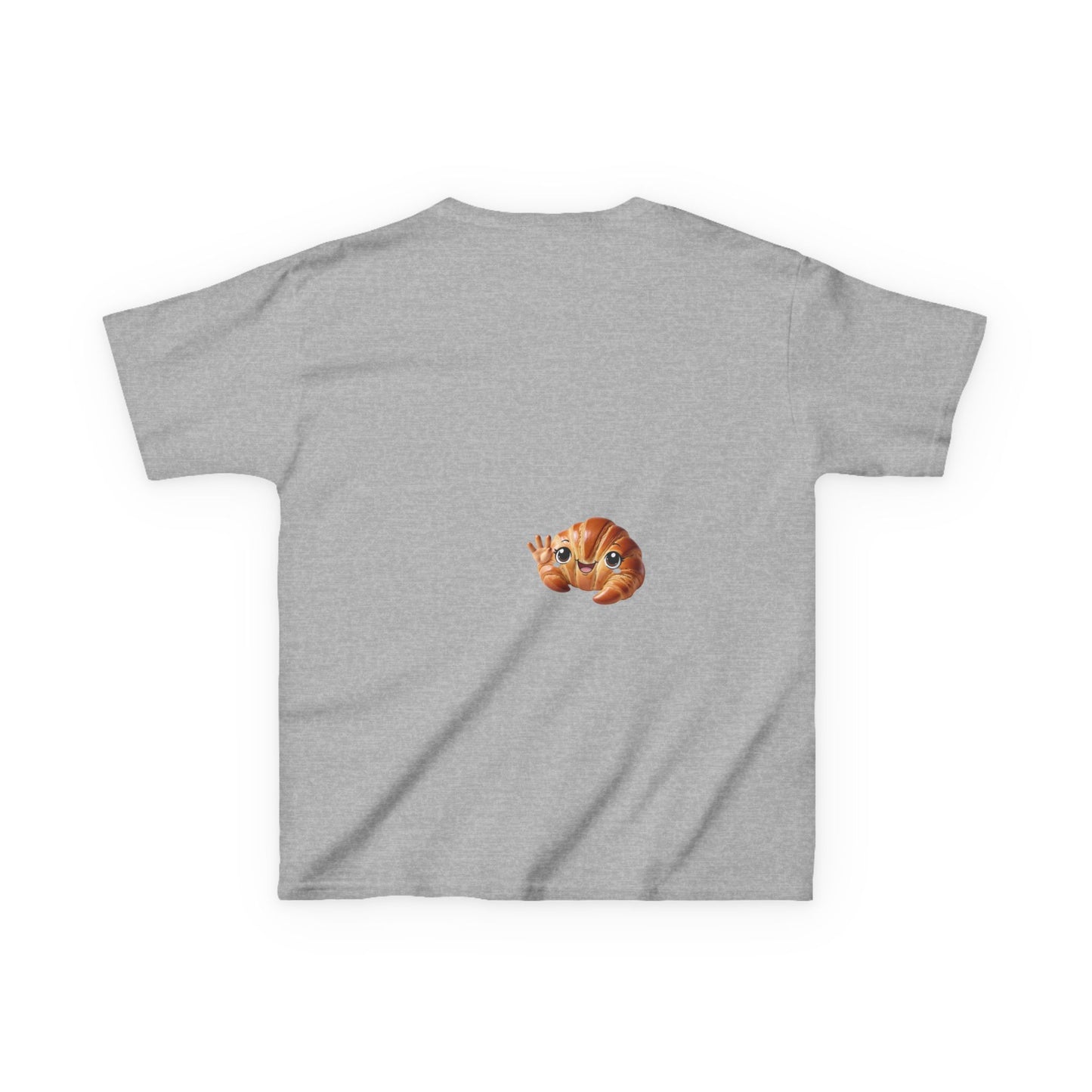 Flake It 'Til You Make It Kids Tee - Fun Croissant Design