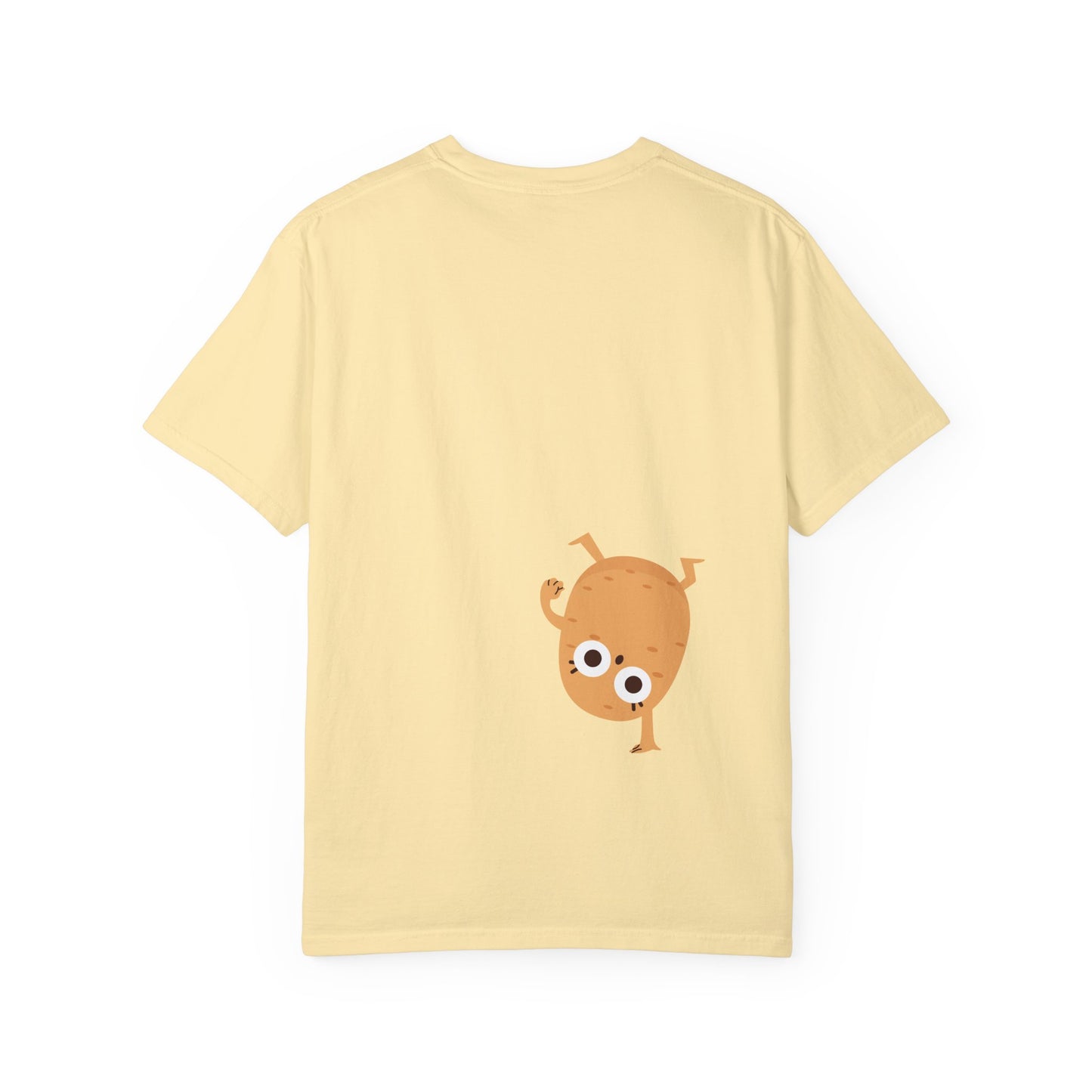 Cute Potato Unisex Garment-Dyed T-Shirt - Fun and Whimsical Design