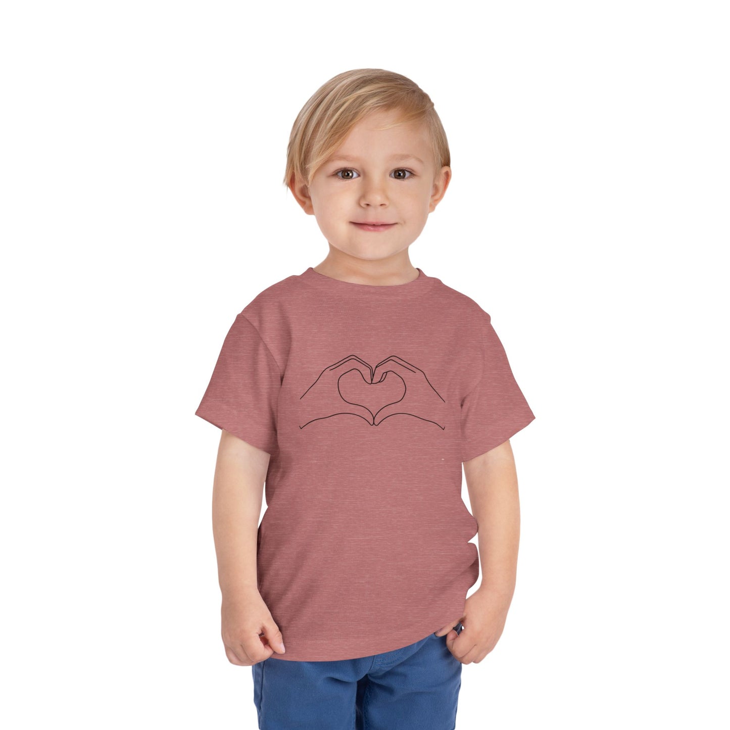 Toddler T-Shirt Cute Heart Love Trend Design