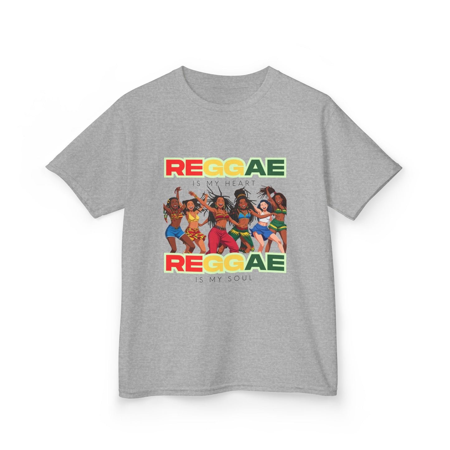 Kids T-Shirt - Reggae Is My Soul Reggae Is My Heart