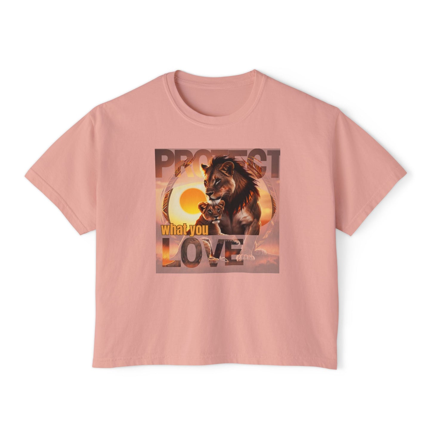 Women's Boxy Tee - Protect What You Love Graphic Tee