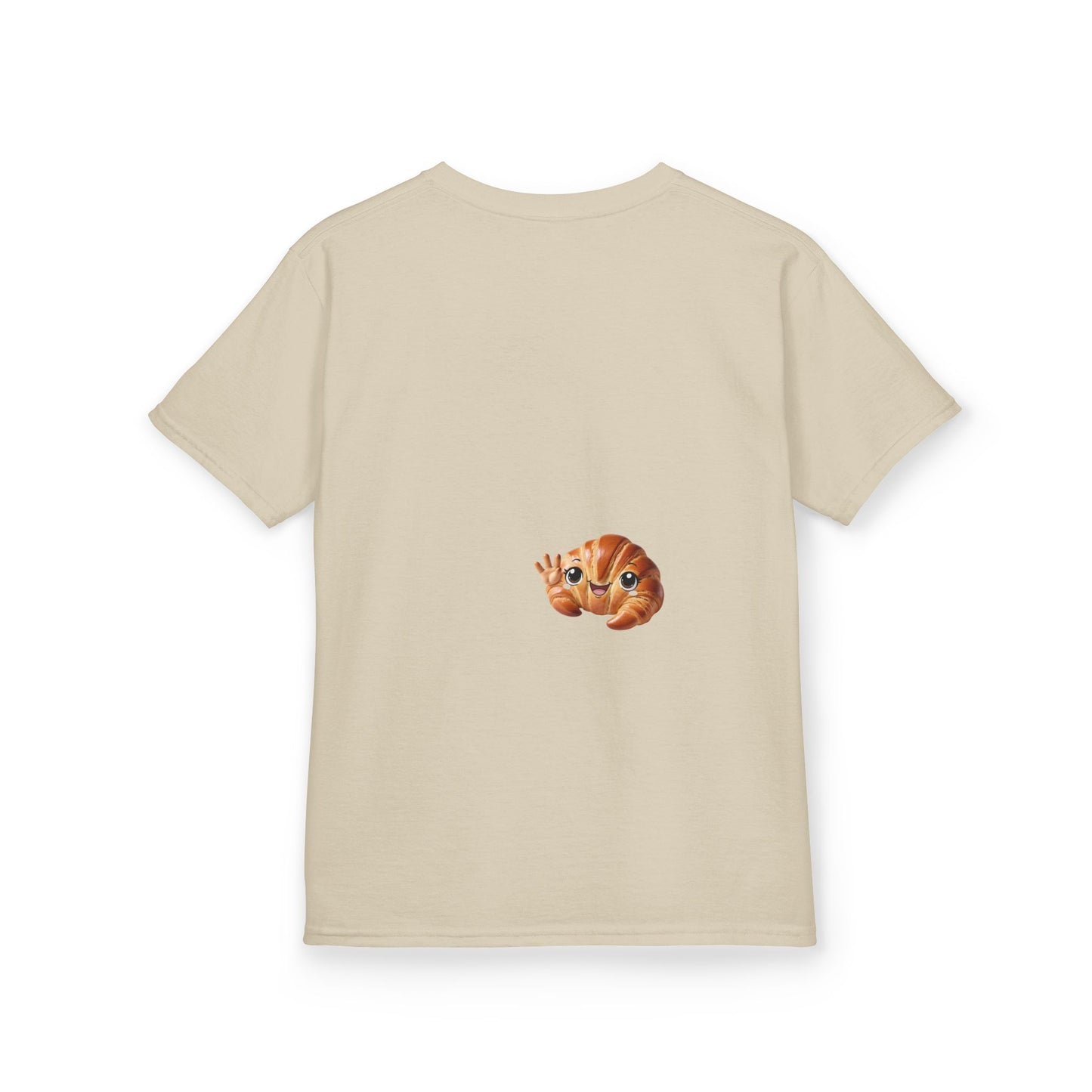 Flake It 'Til You Make It Kids Tee - Fun Croissant Design