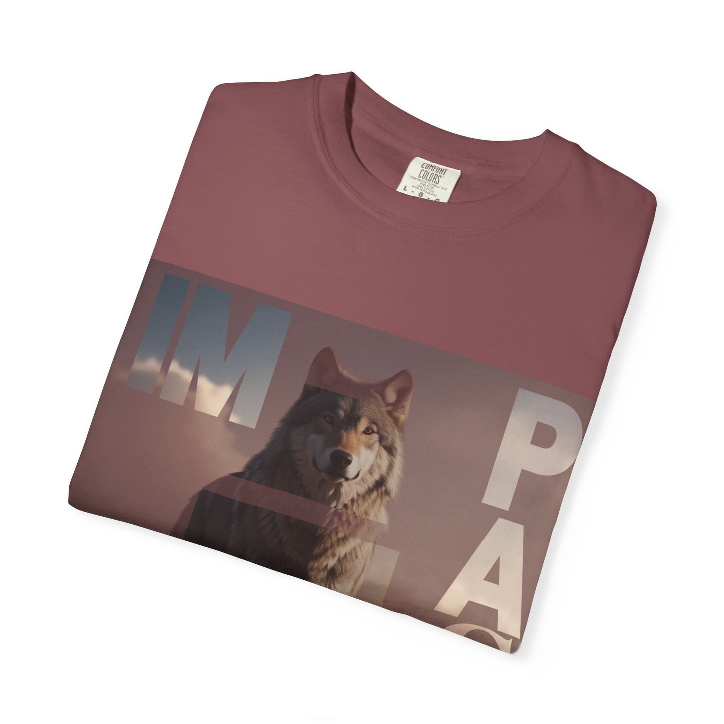 Im pact Wolf Unisex Garment-Dyed T-shirt - Nature Inspired Graphic Tee