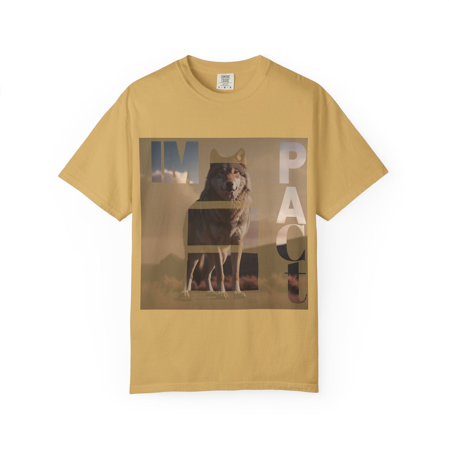 Im pact Wolf Unisex Garment-Dyed T-shirt - Nature Inspired Graphic Tee