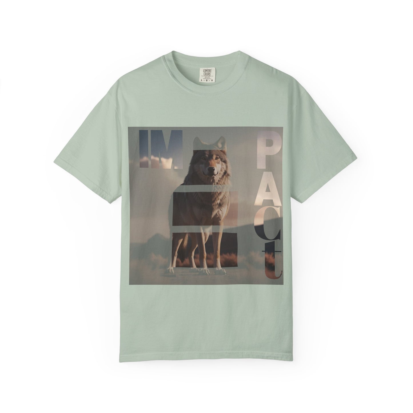 Im pact Wolf Unisex Garment-Dyed T-shirt - Nature Inspired Graphic Tee
