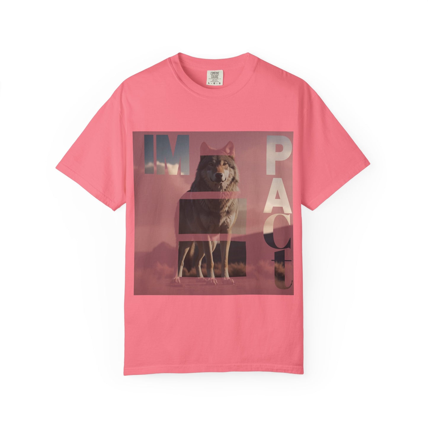 Im pact Wolf Unisex Garment-Dyed T-shirt - Nature Inspired Graphic Tee