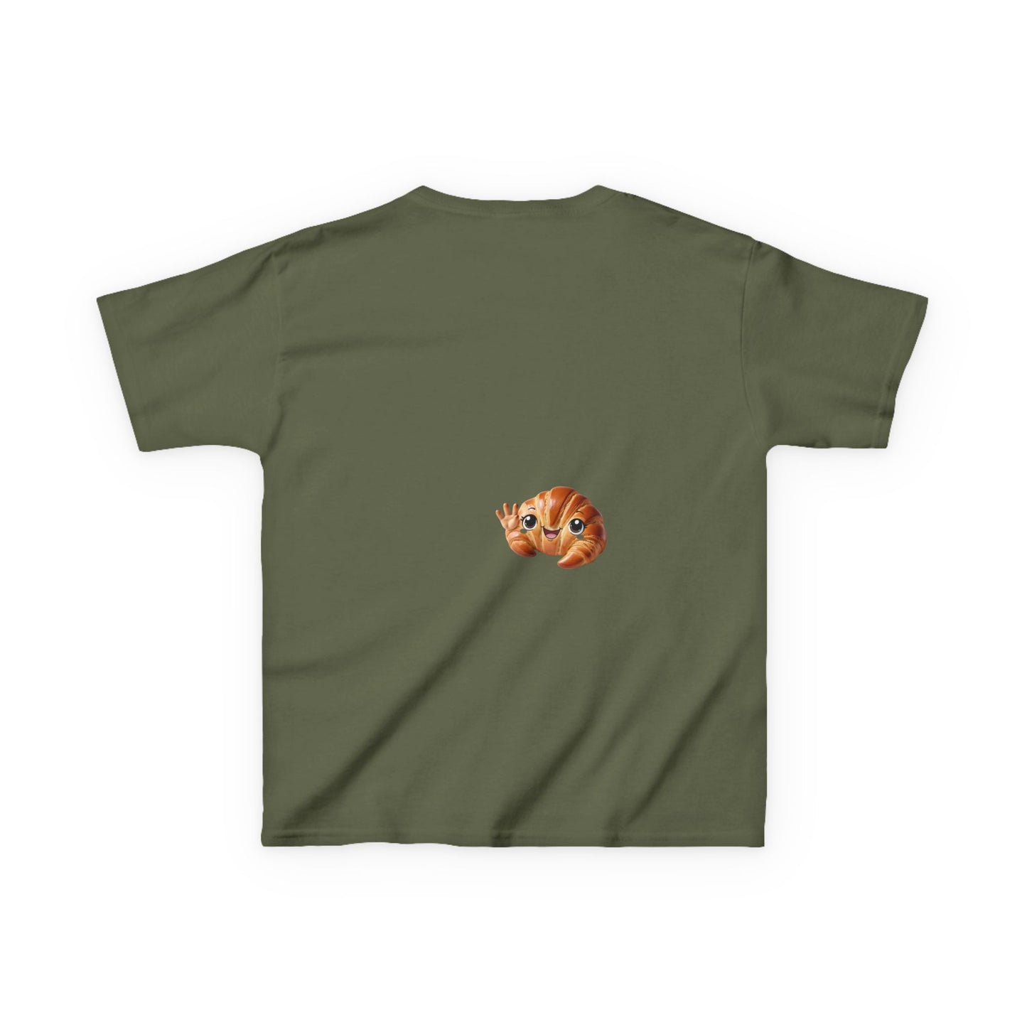 Flake It 'Til You Make It Kids Tee - Fun Croissant Design