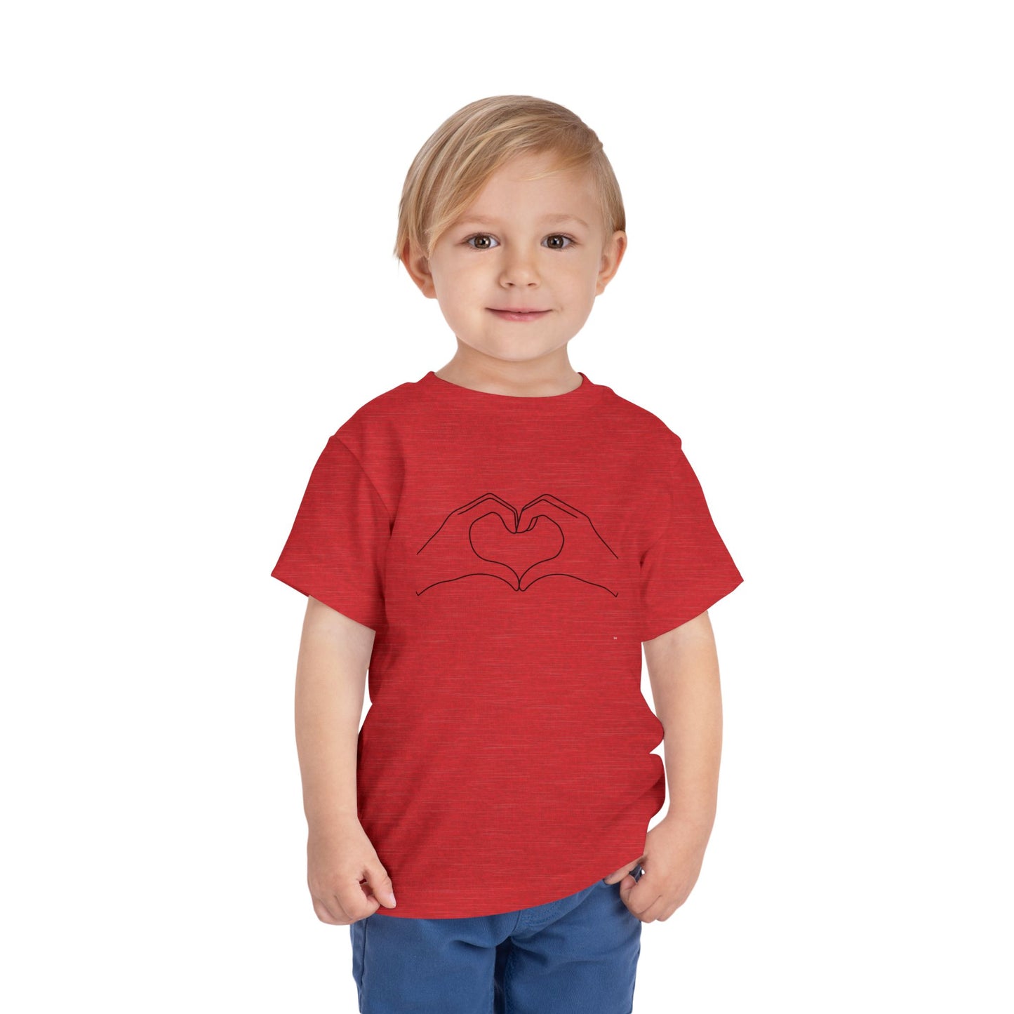 Toddler T-Shirt Cute Heart Love Trend Design