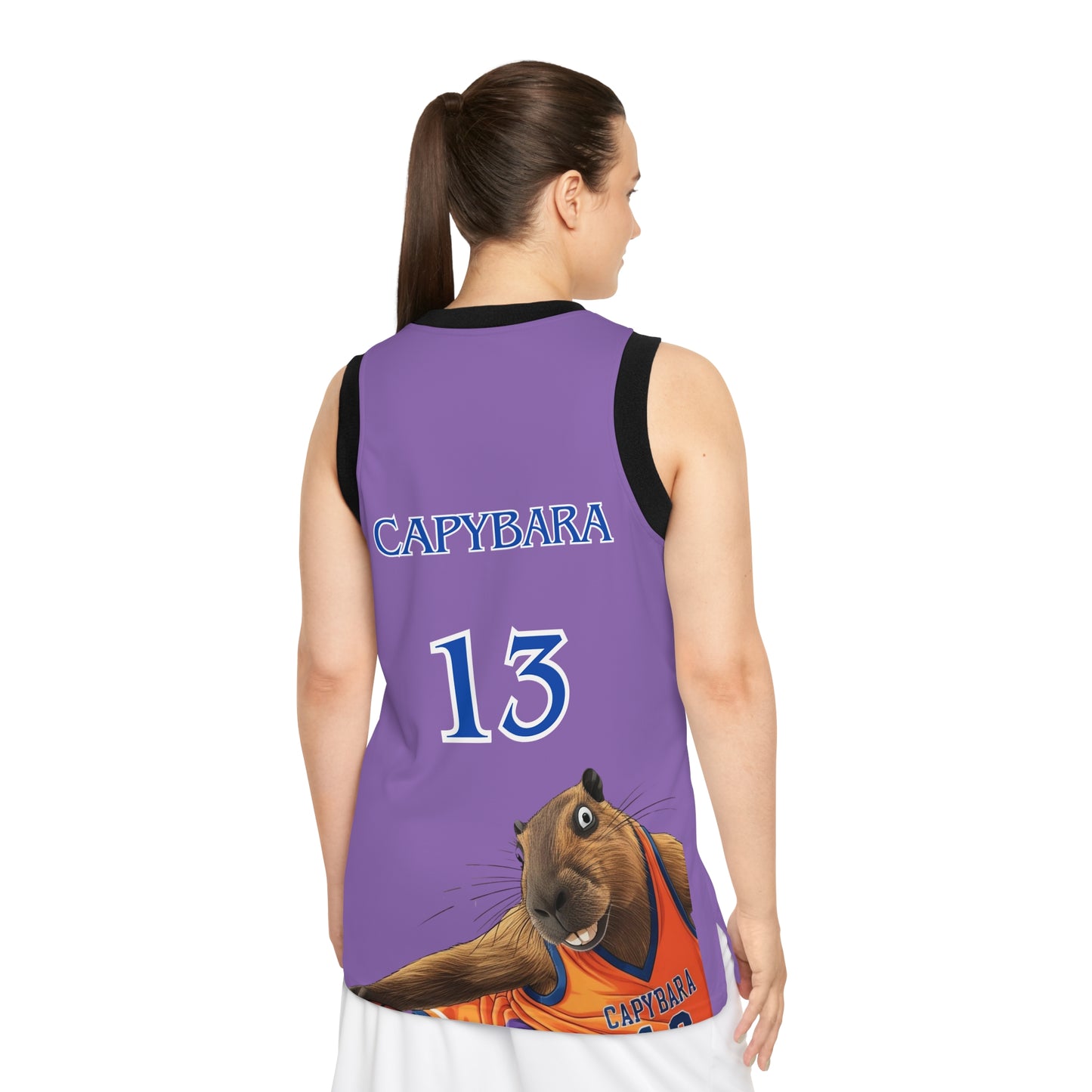 Funny Capybara Basketball Jersey - Unisex Sports Tank Top for Animal Lovers