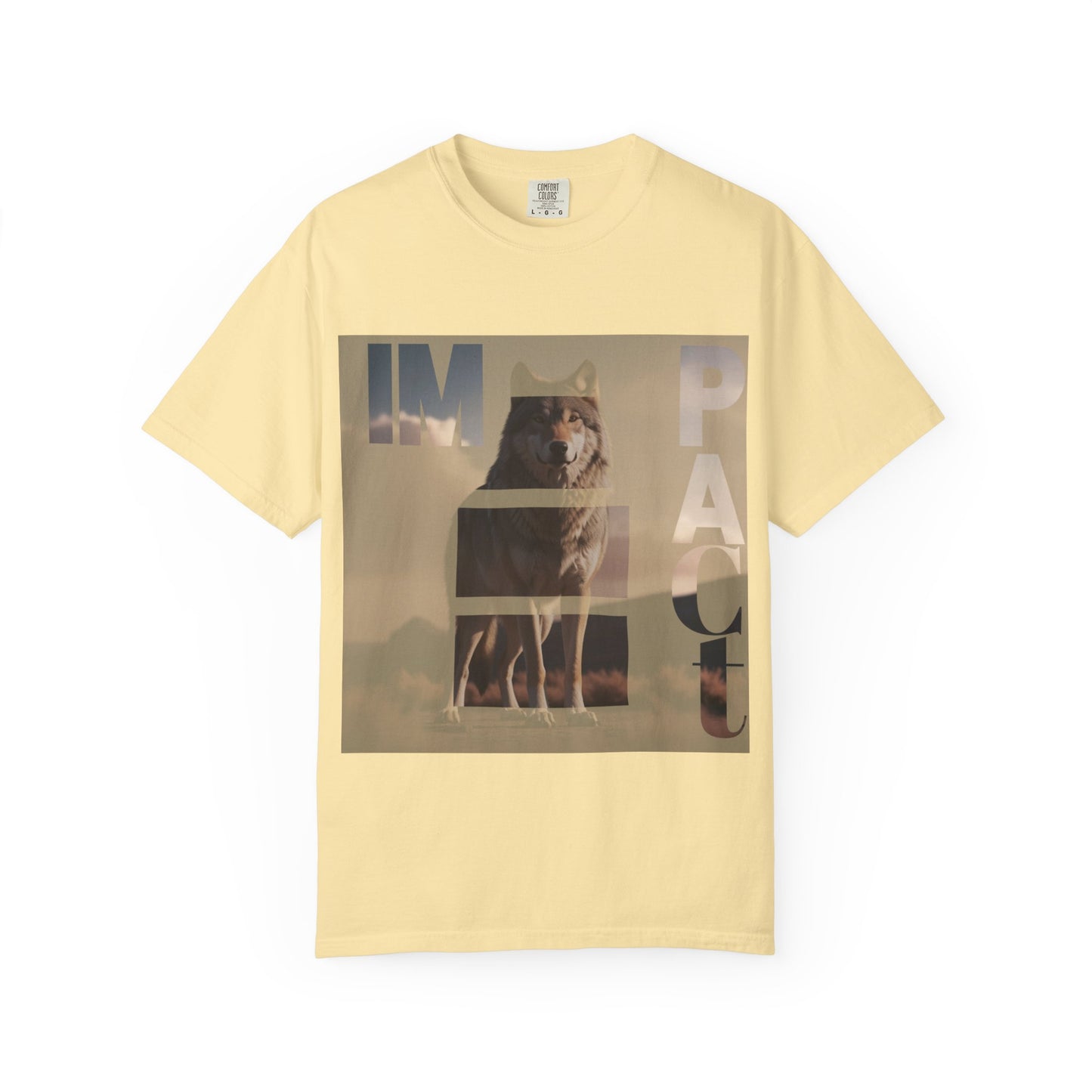 Im pact Wolf Unisex Garment-Dyed T-shirt - Nature Inspired Graphic Tee