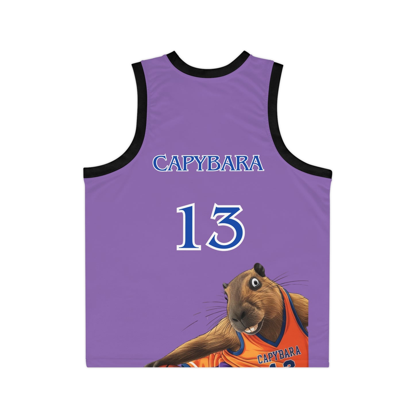 Funny Capybara Basketball Jersey - Unisex Sports Tank Top for Animal Lovers