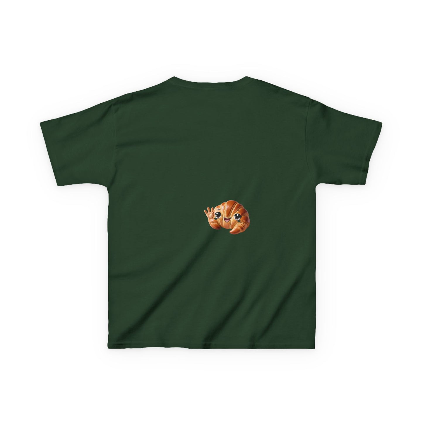 Flake It 'Til You Make It Kids Tee - Fun Croissant Design