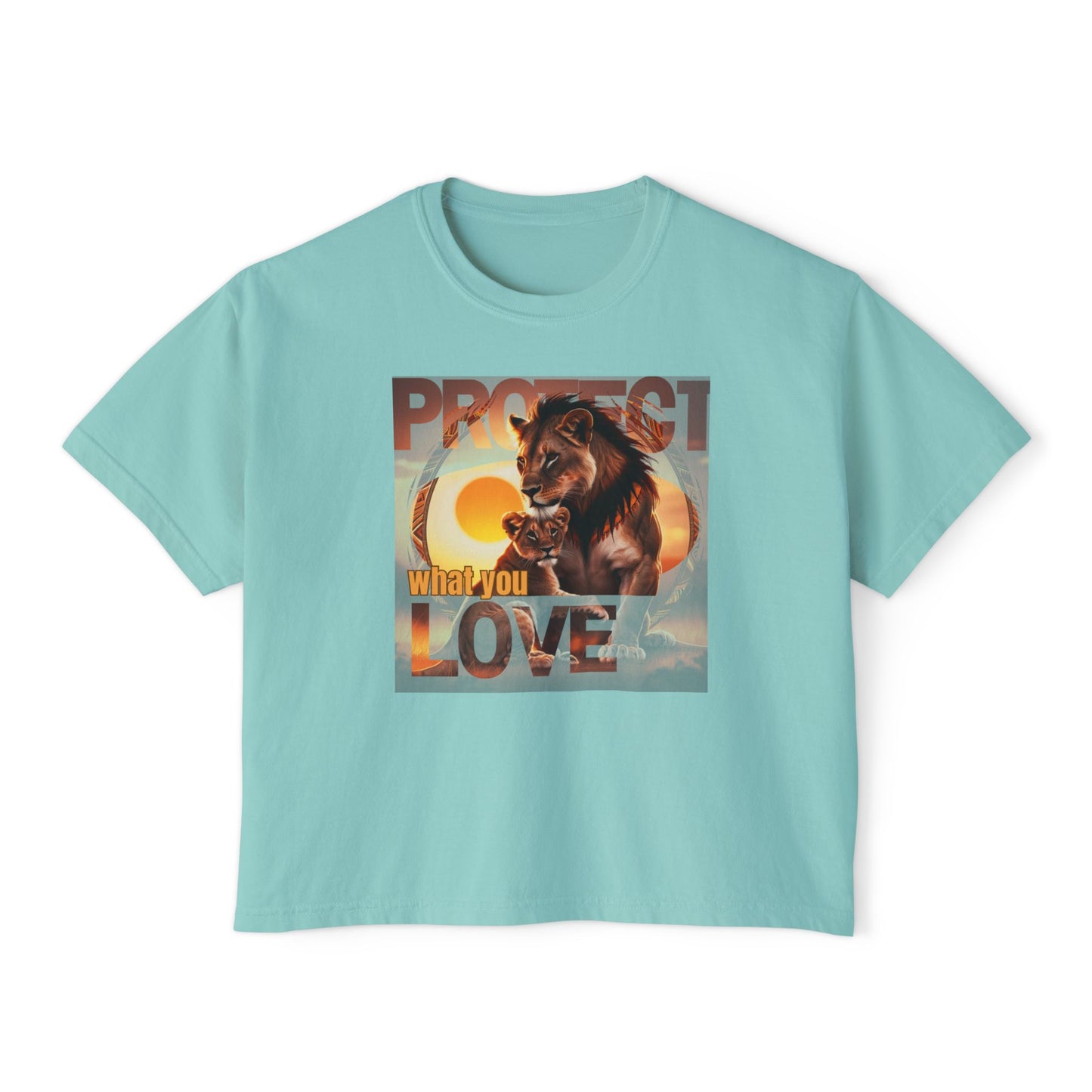 Women's Boxy Tee - Protect What You Love Graphic Tee