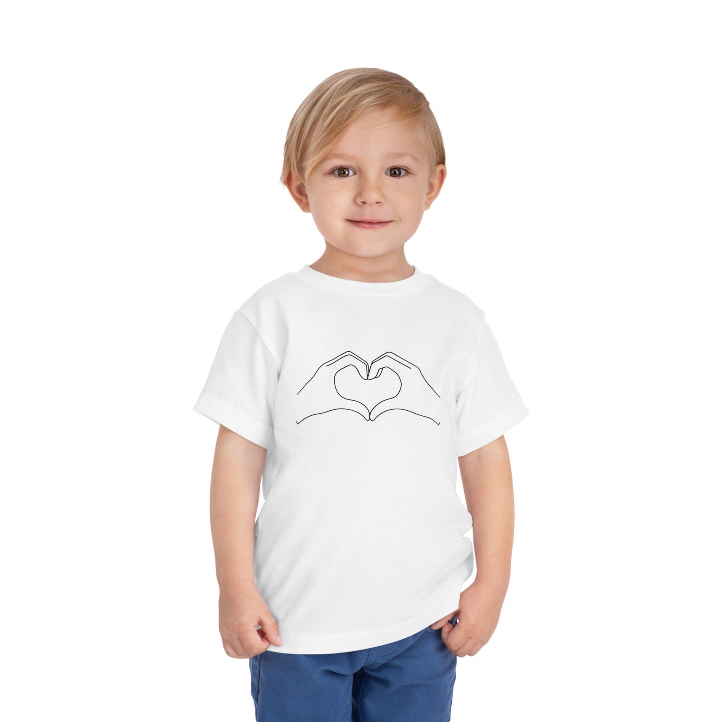 Toddler T-Shirt Cute Heart Love Trend Design
