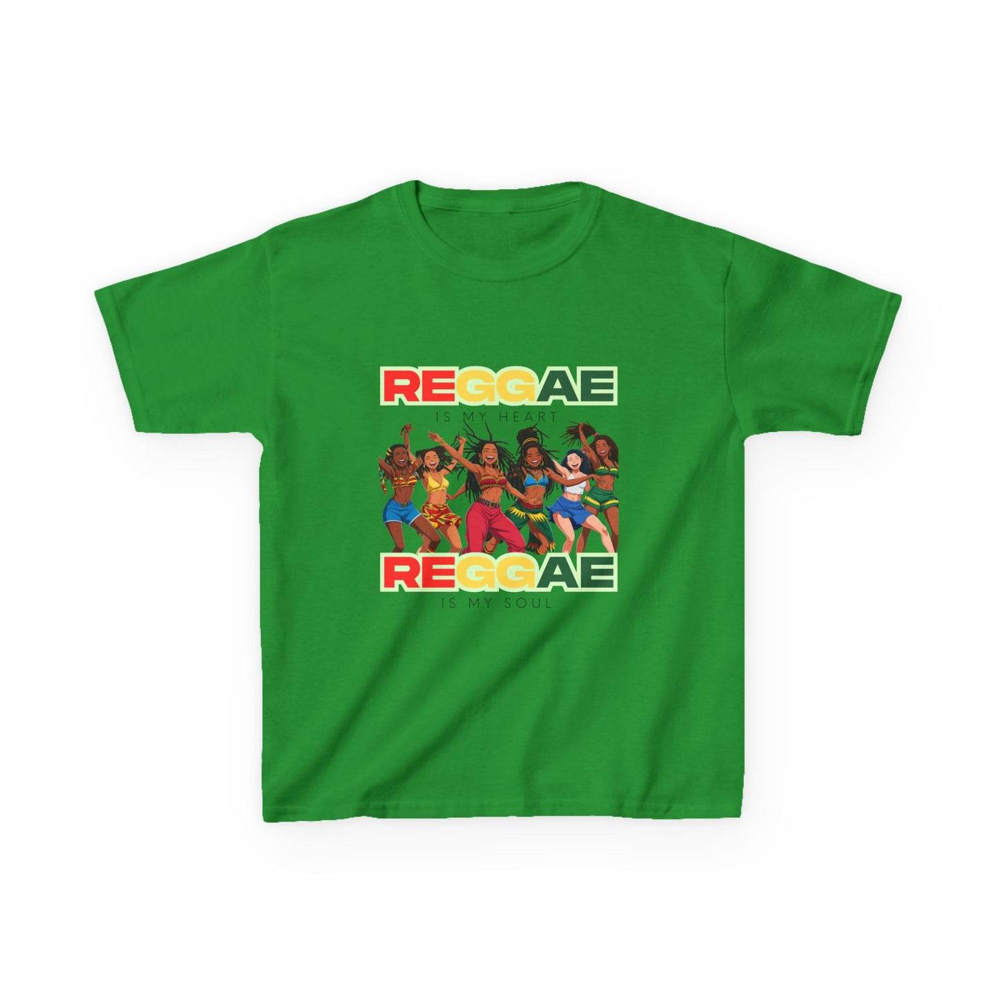 Kids T-Shirt - Reggae Is My Soul Reggae Is My Heart