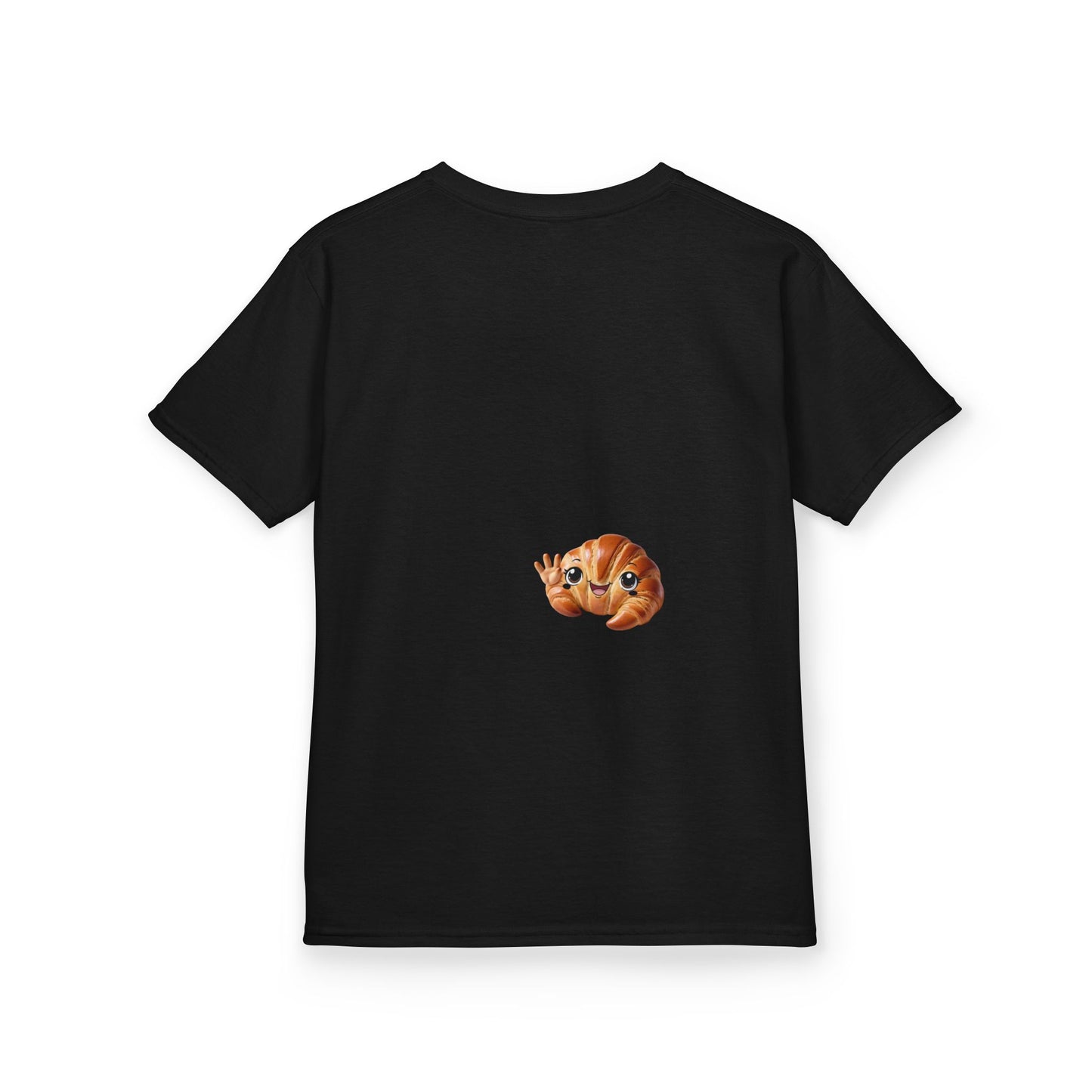 Flake It 'Til You Make It Kids Tee - Fun Croissant Design
