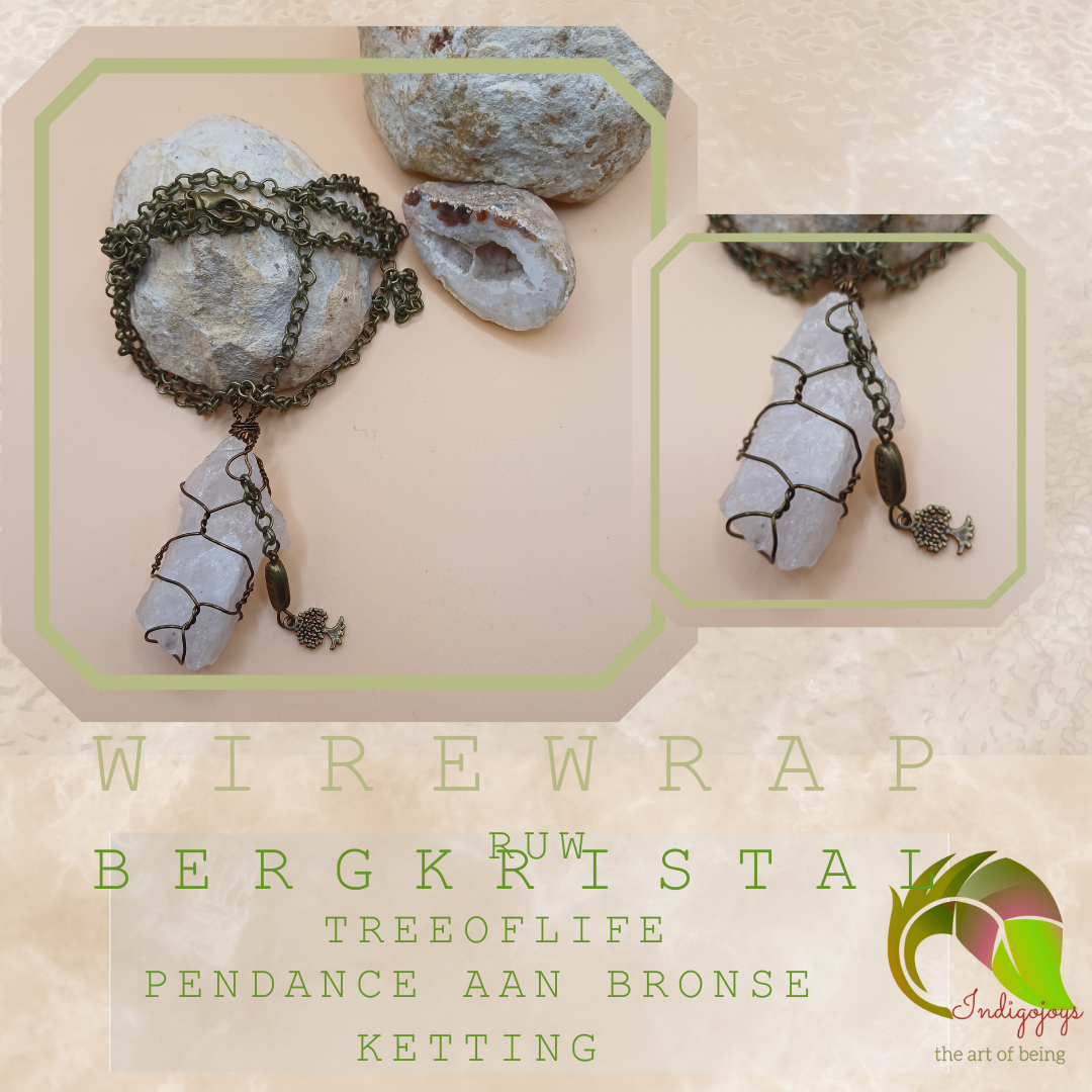 wirewrap hanger met bergkristal