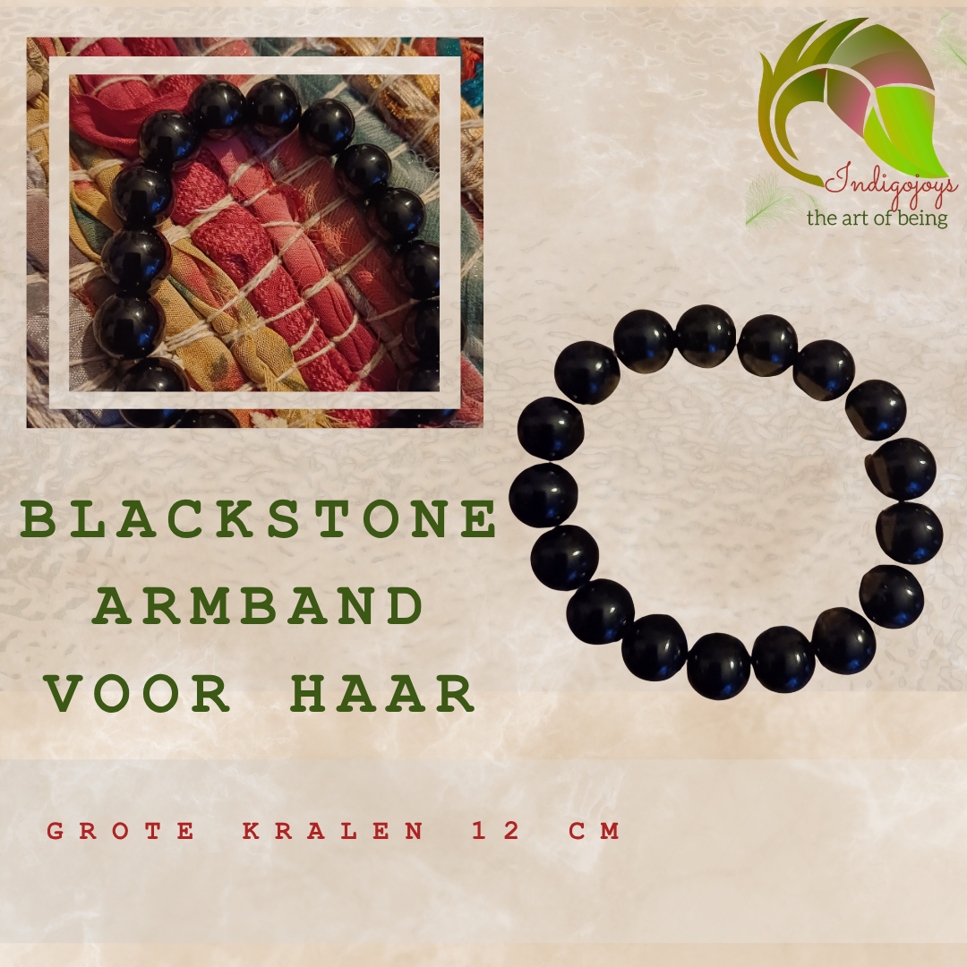 Rooted Grace – Blackstone Armband Voor de vrouw die zacht én sterk is