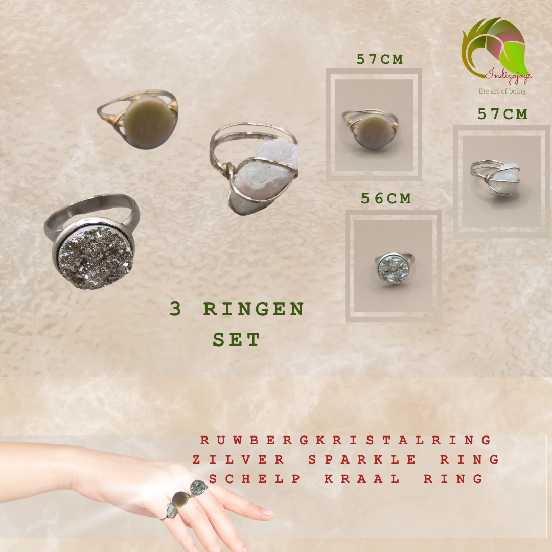 element glow set van 3 ringen