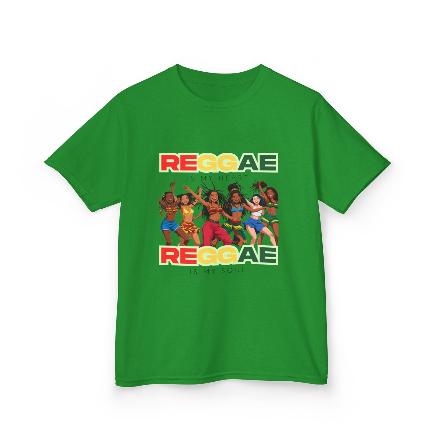 Kids T-Shirt - Reggae Is My Soul Reggae Is My Heart