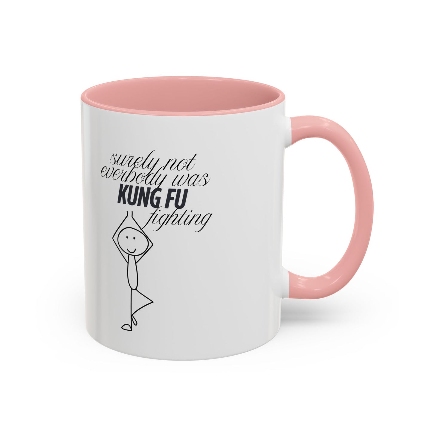 Funny Kung Fu Fighting Coffee Mug - Playful Accent Mug for Coffee Lovers