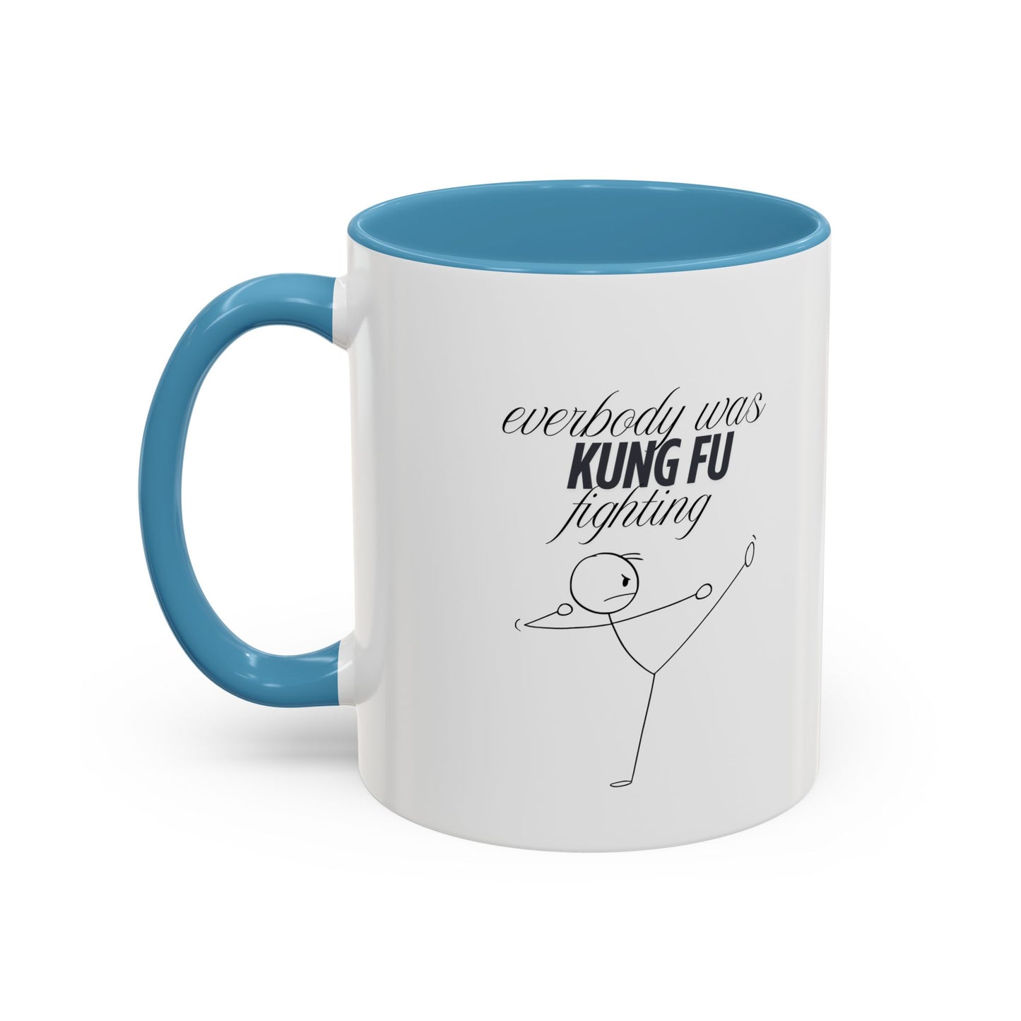 Funny Kung Fu Fighting Coffee Mug - Playful Accent Mug for Coffee Lovers