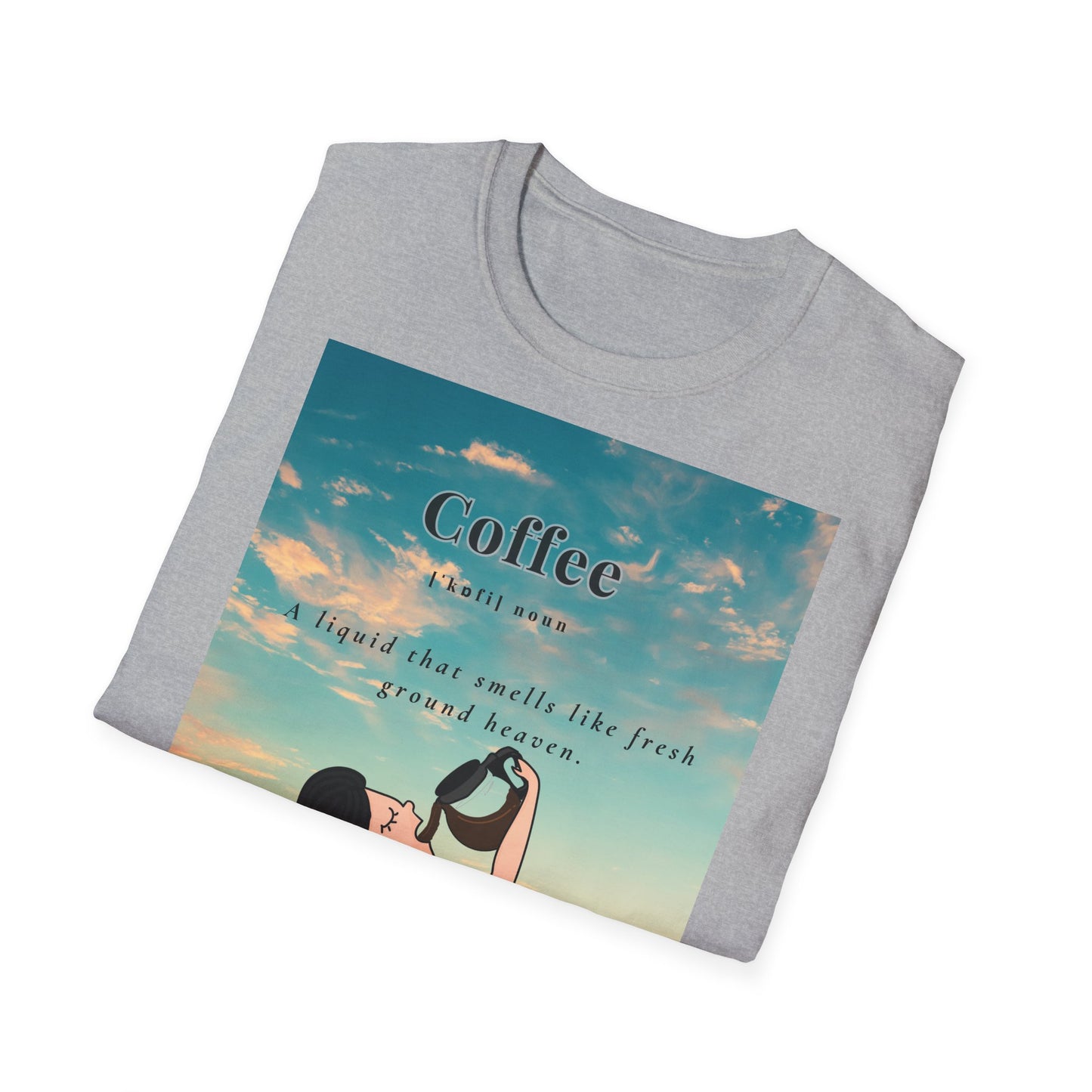 Coffee Heaven Unisex T-Shirt - Caffeine Lovers Gift