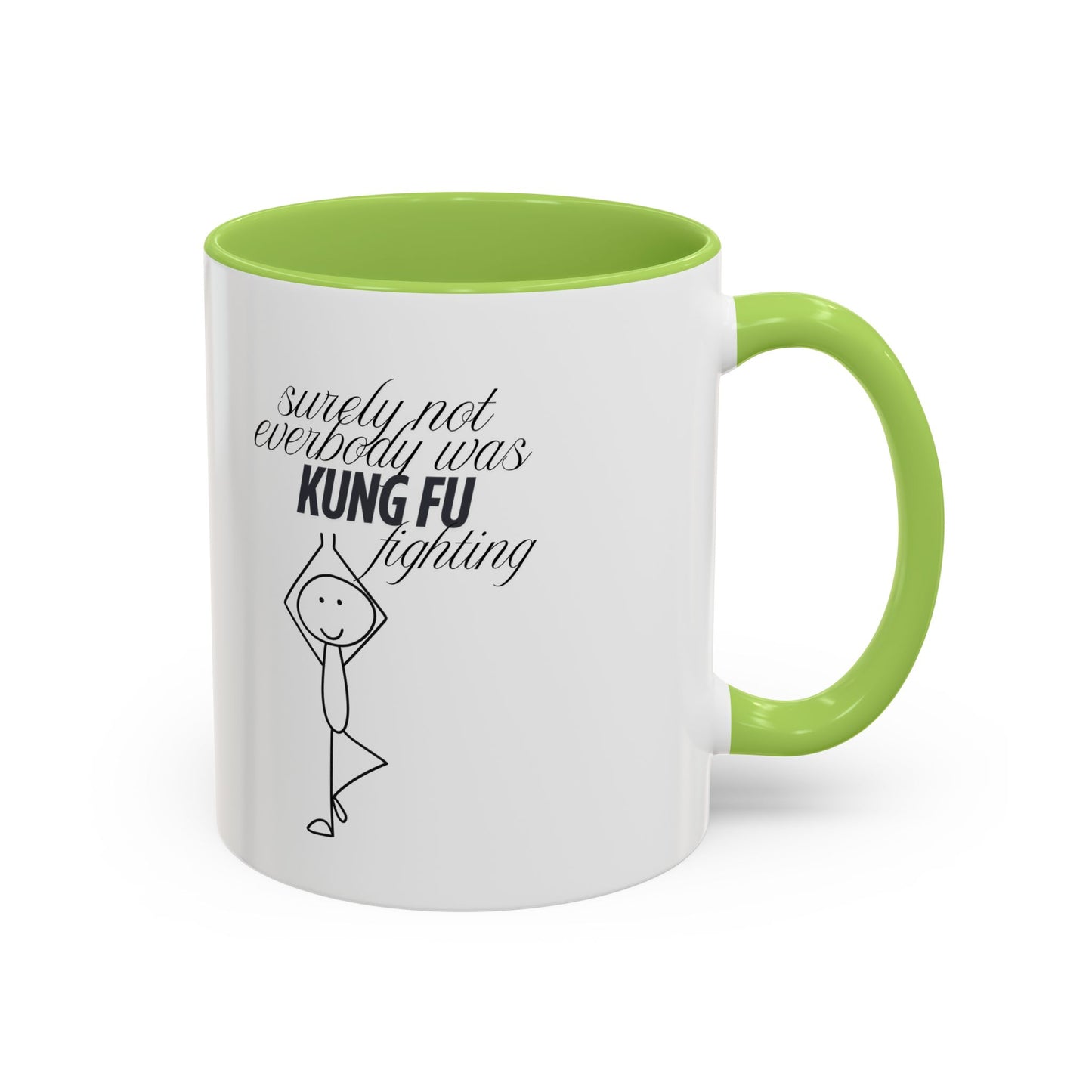 Funny Kung Fu Fighting Coffee Mug - Playful Accent Mug for Coffee Lovers