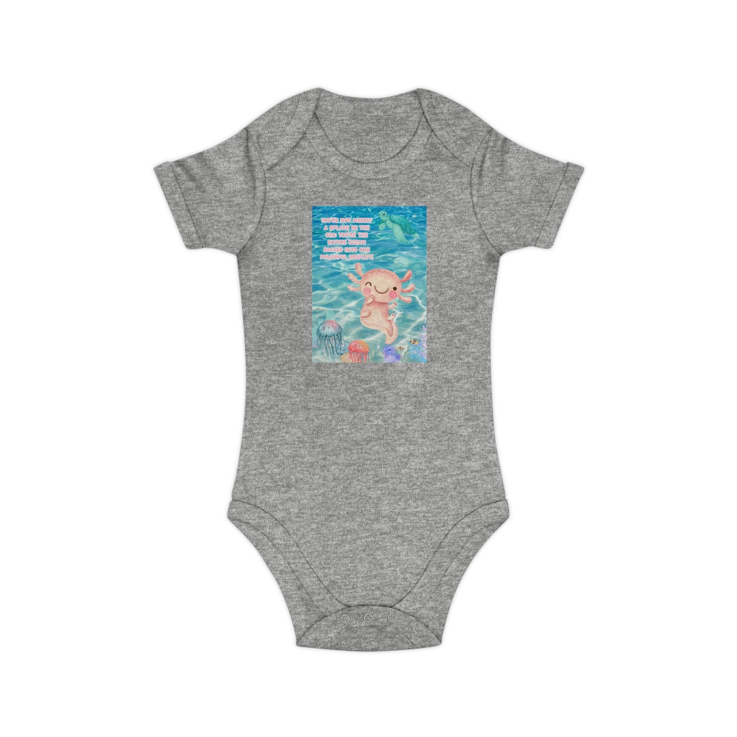 Cute Baby Bodysuit with Adorable Ocean Design - Perfect for Newborns
