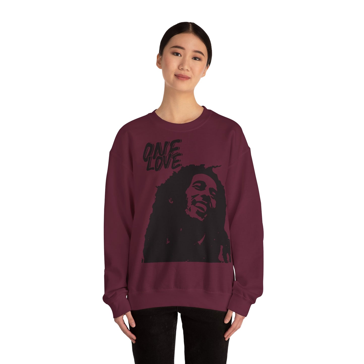 Unisex Heavy Blend™ Crewneck Sweatshirt with some love and unity