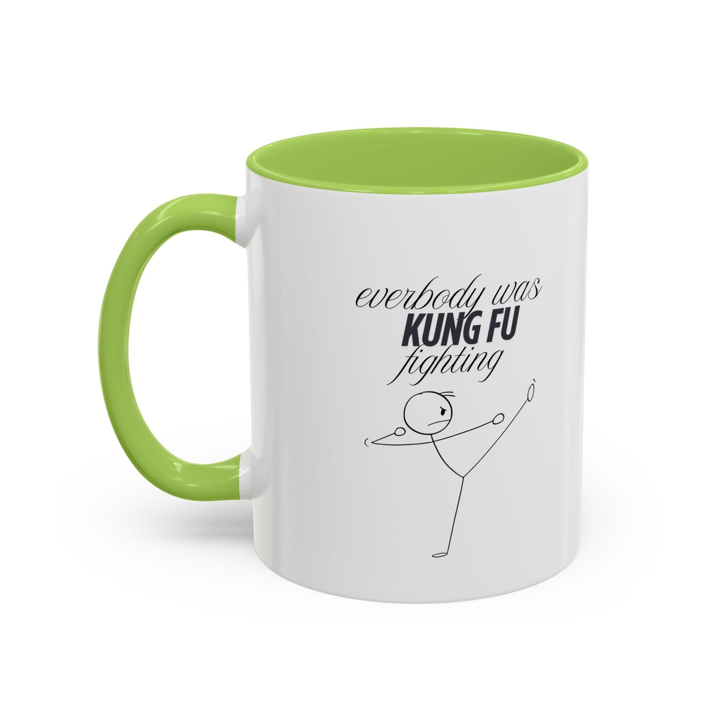 Funny Kung Fu Fighting Coffee Mug - Playful Accent Mug for Coffee Lovers
