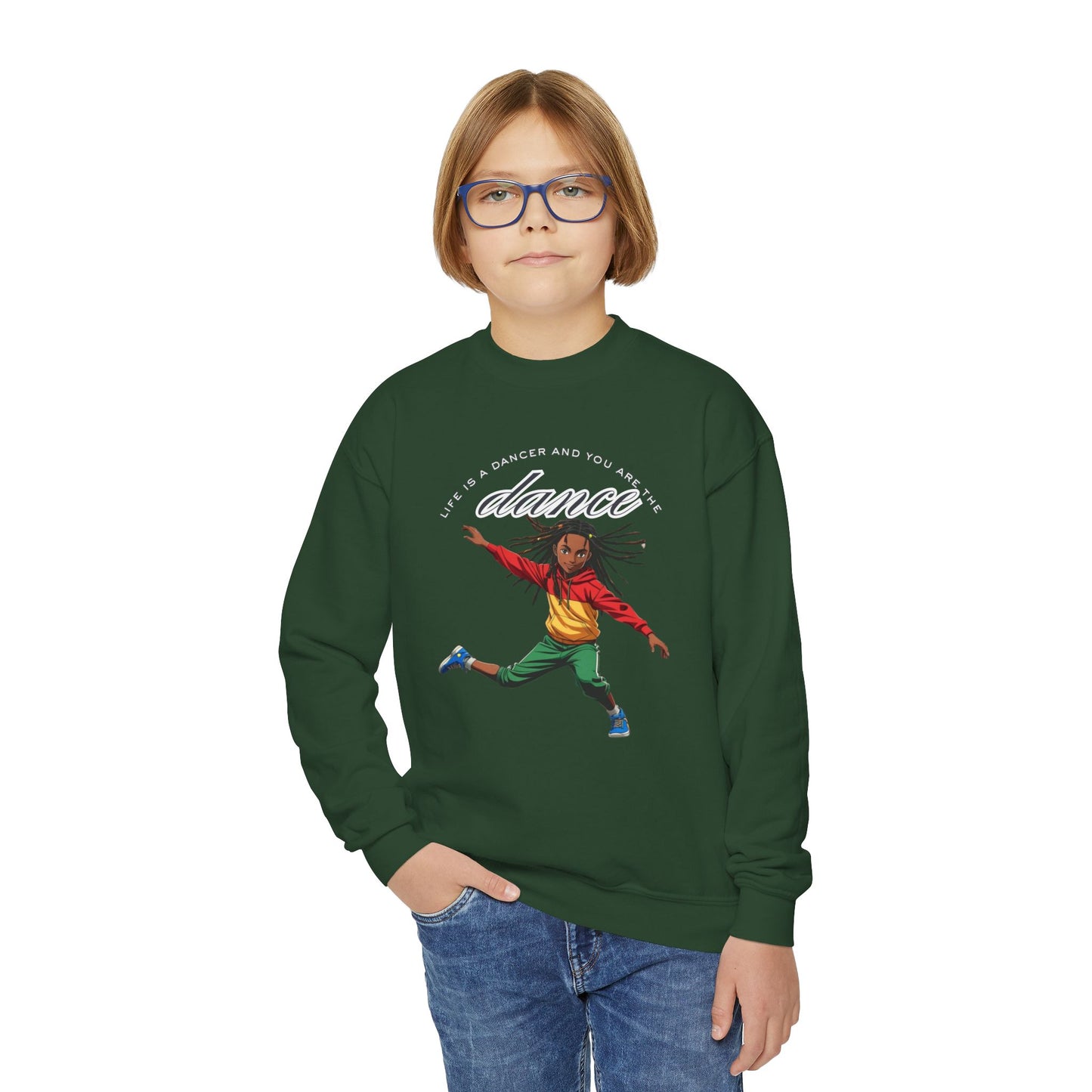 Youth Crewneck Sweatshirt - 'You are the Dance'