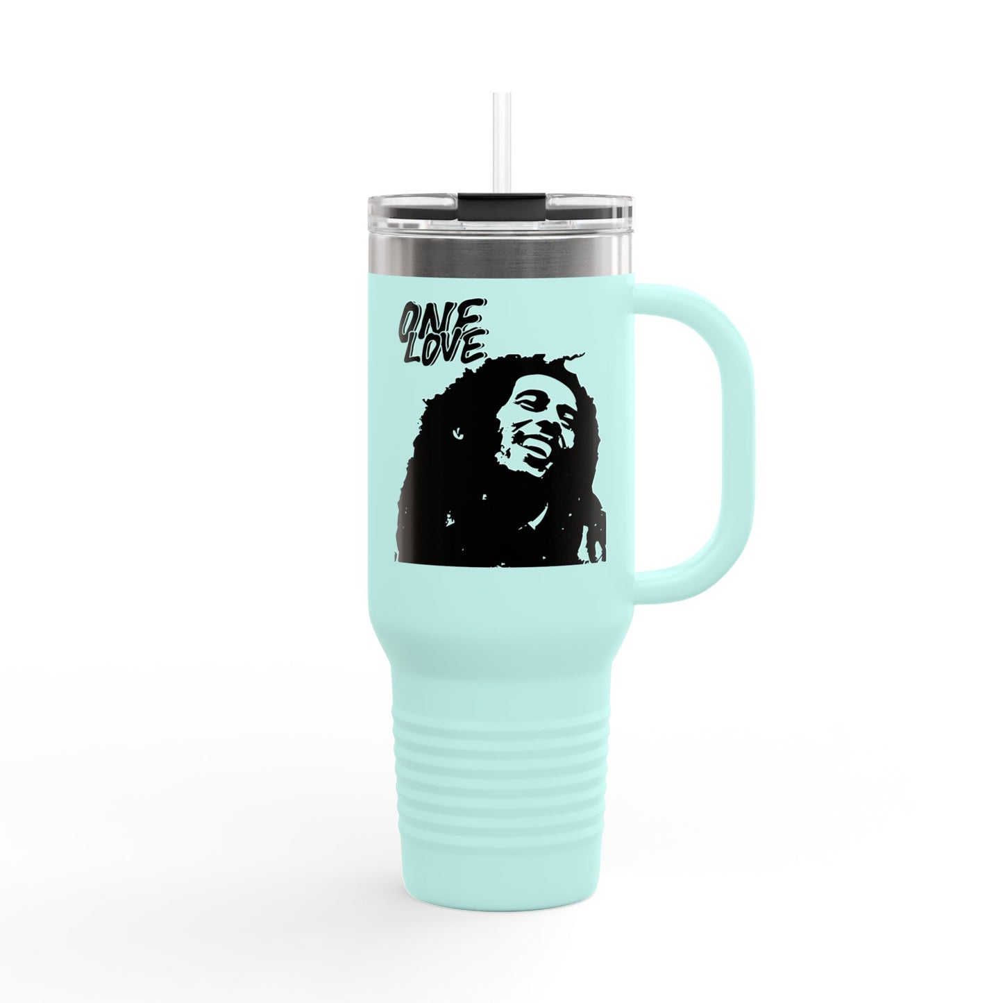 Insulated Travel Mug - One Love Design, 40oz - Perfect for Travel & Everyday Use