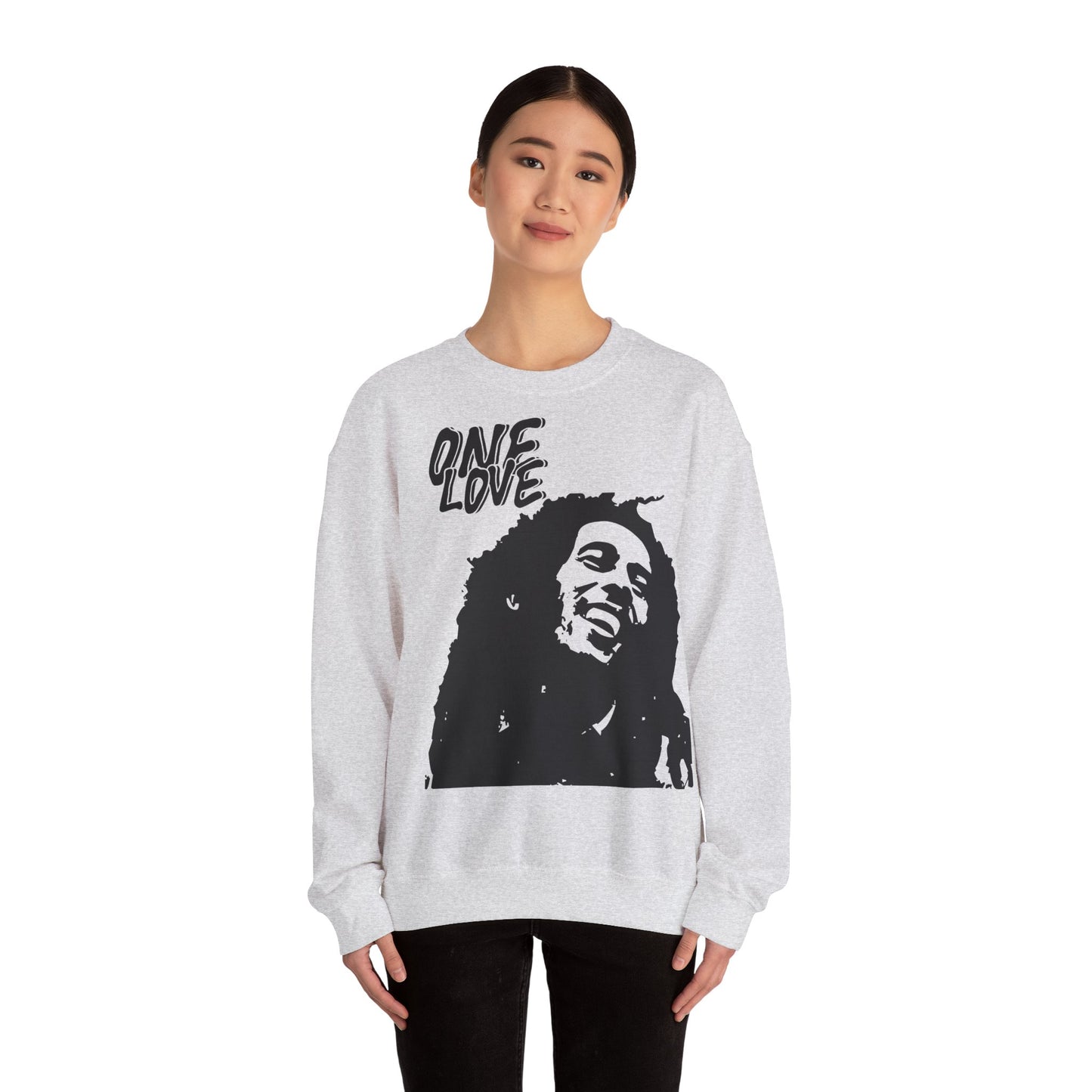 Unisex Heavy Blend™ Crewneck Sweatshirt with some love and unity