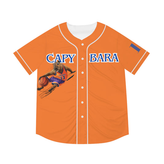 Baseball Jersey - Funny Basketball Capybara Design