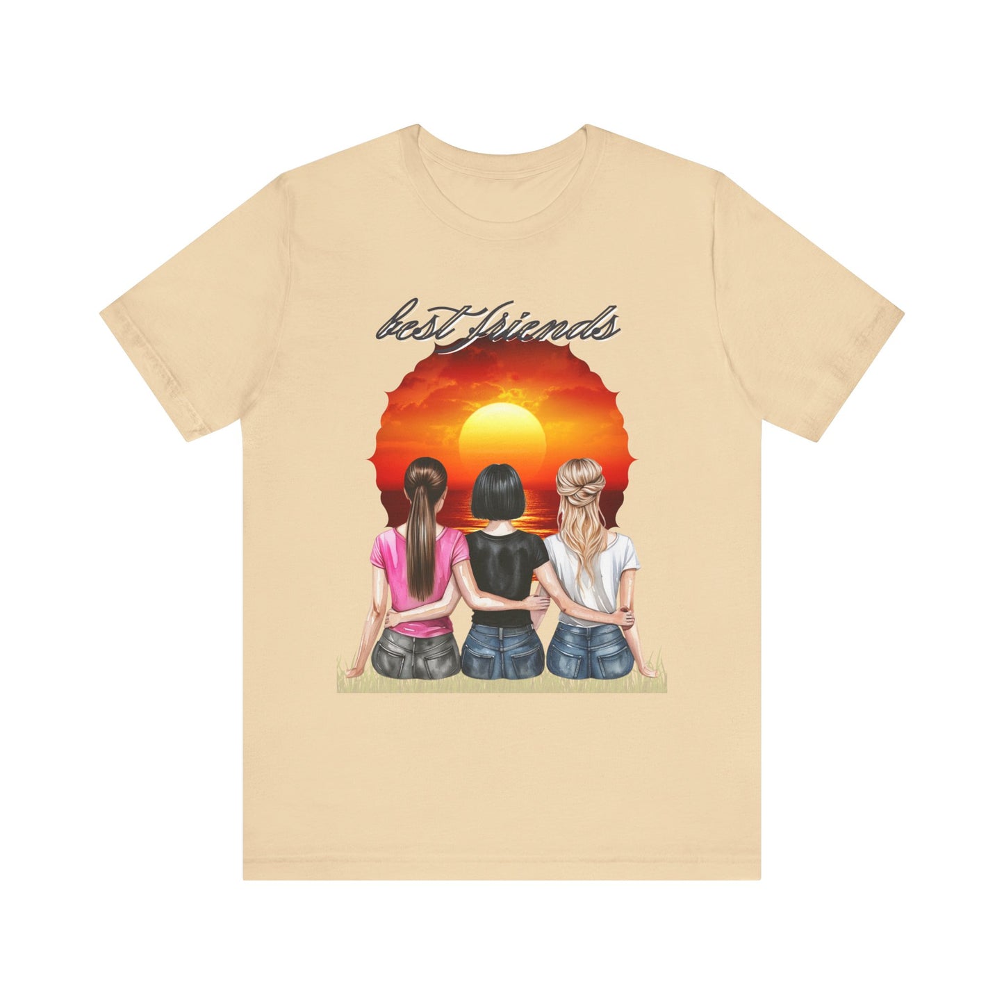 Sunset Best Friends woman Tee