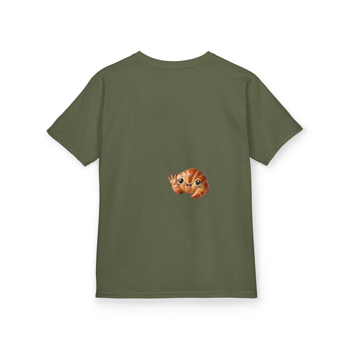 Flake It 'Til You Make It Kids Tee - Fun Croissant Design
