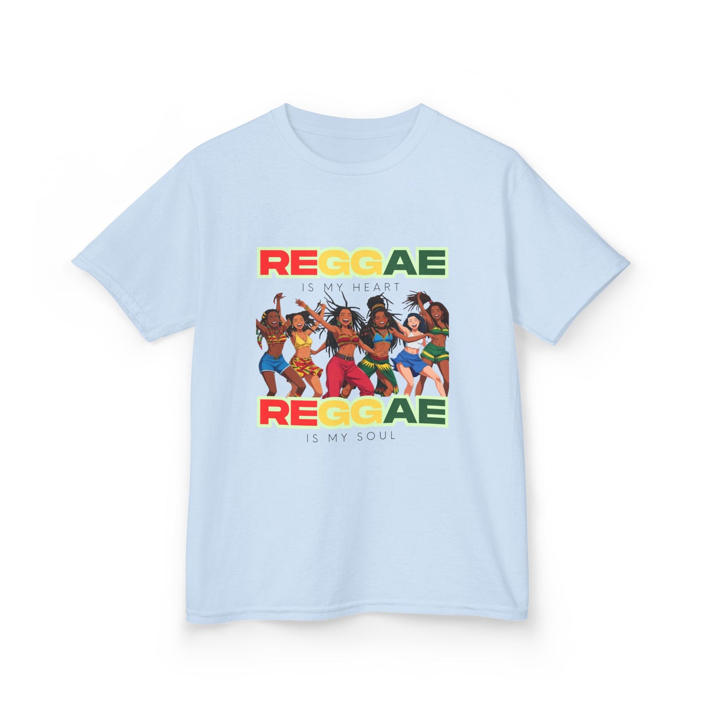 Kids T-Shirt - Reggae Is My Soul Reggae Is My Heart