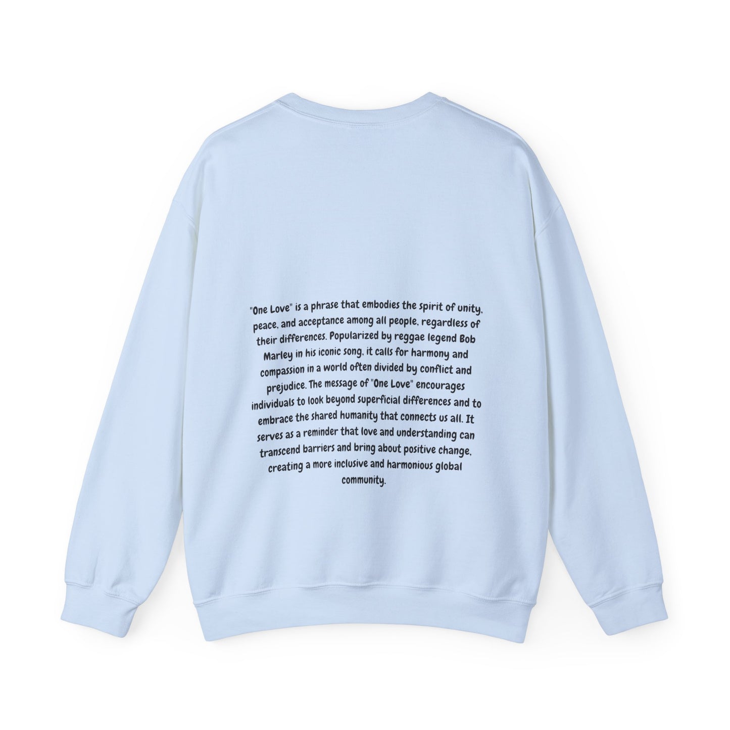 Unisex Heavy Blend™ Crewneck Sweatshirt with some love and unity
